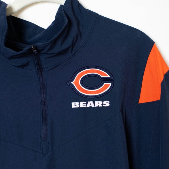 Men's Nike Chicago Bears Sideline Coach Quarter-Zip Top - Picture 2 of 5